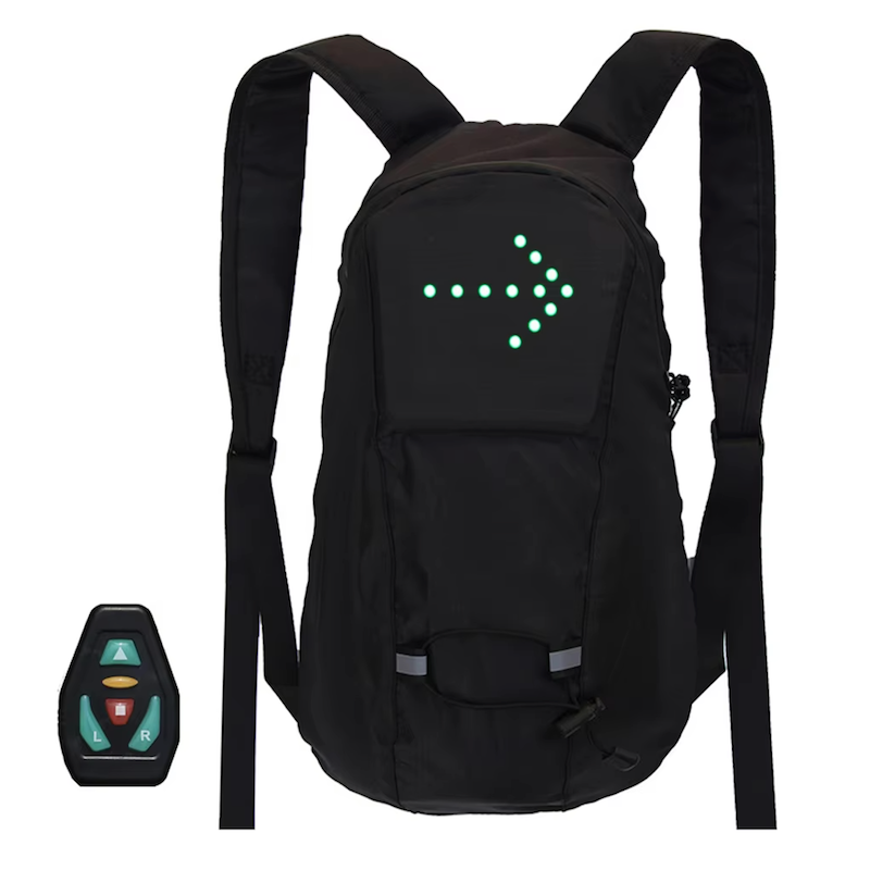 Sac à dos vélo noir LED