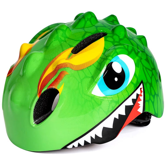 New - Casque de Vélo Enfant "Dragon" pour Garçons et Filles, Idéal pour Trottinette, Scooter, Tricycle et Skateboard, Taille Réglable