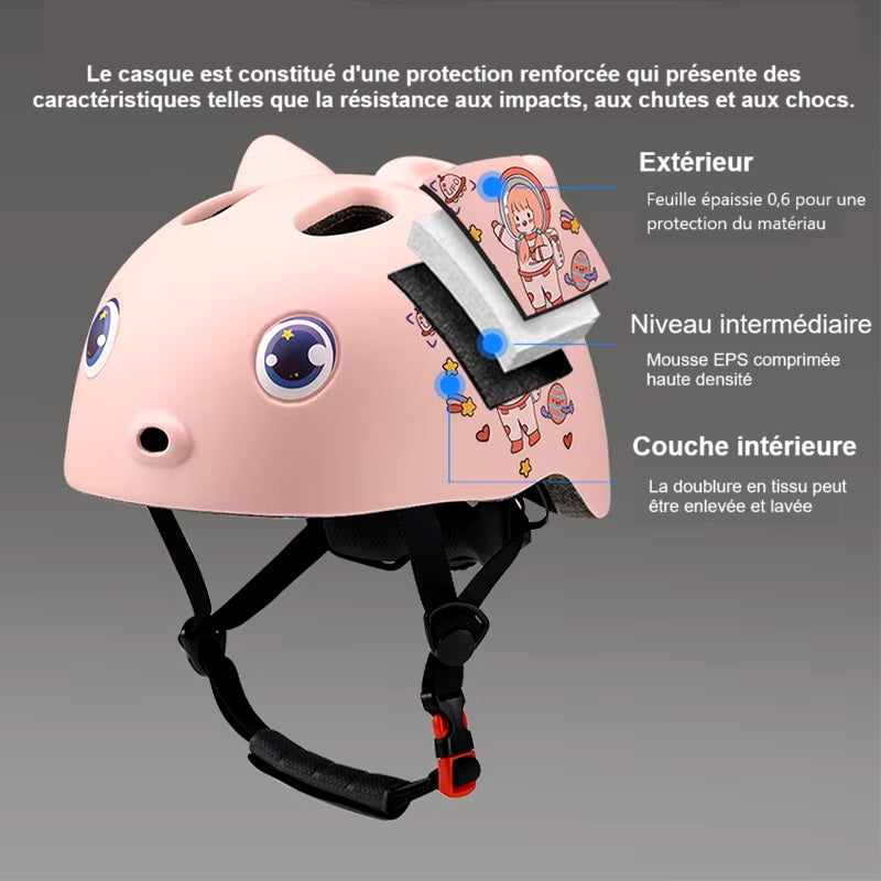 Casque de Vélo Enfant Sécurisé et Coloré pour Aventures Ludiques