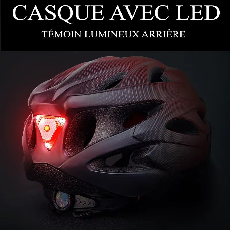 Casque de vélo ultraléger avec LED, respirant et coloré