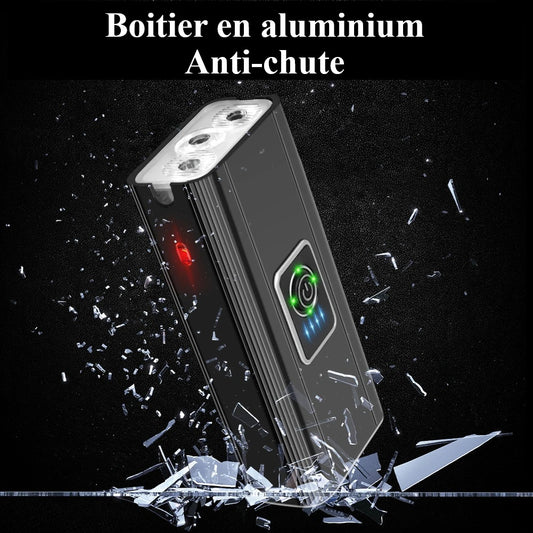 Boitier en aluminium anti-chute de l'éclairage pour vélo avant Brightly